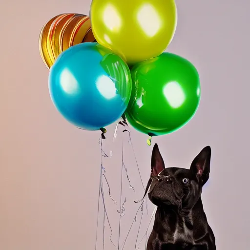 Image similar to balloon art dog, studio lighting, highly detailed, 4 k