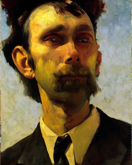 Prompt: painterly portrait, Hank Williams, impasto, fantasy, chuck close:7, carl spitzweg:7, cinematic light, full face, symmetrical face