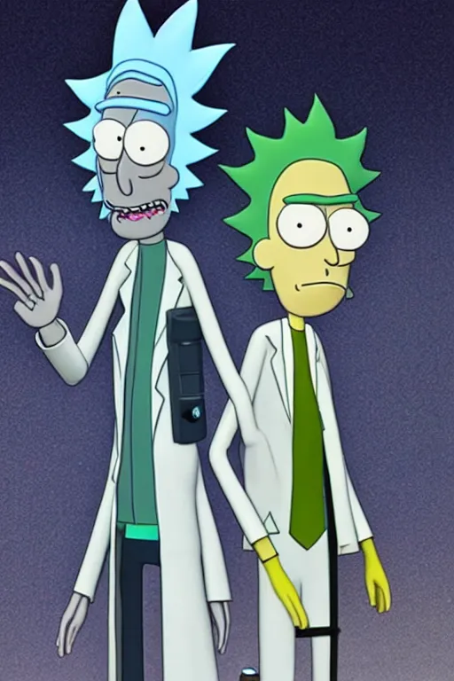 Prompt: 3d hiper-realistic Rick Sanchez and Morty, 8k