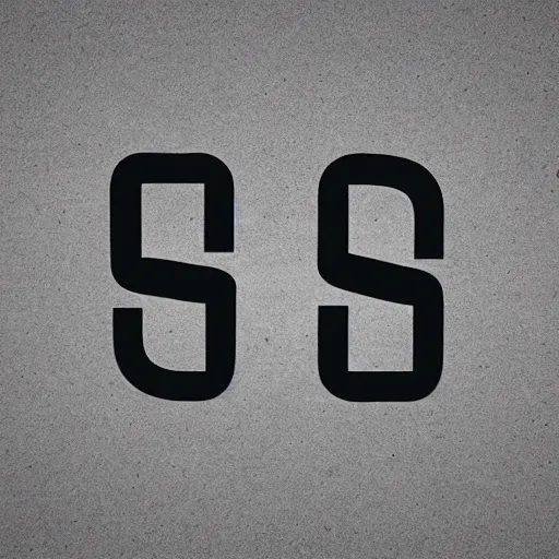 Image similar to letter s, stone, logo, geometric, symmetrical, minimalism, art style 1960