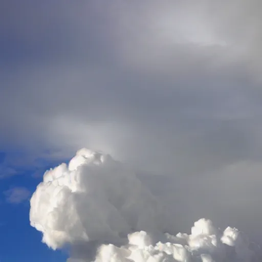 Prompt: clouds look like marshmallows,