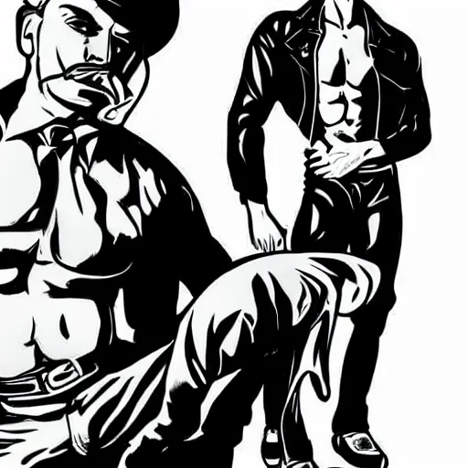 Image similar to tom of finland style arts