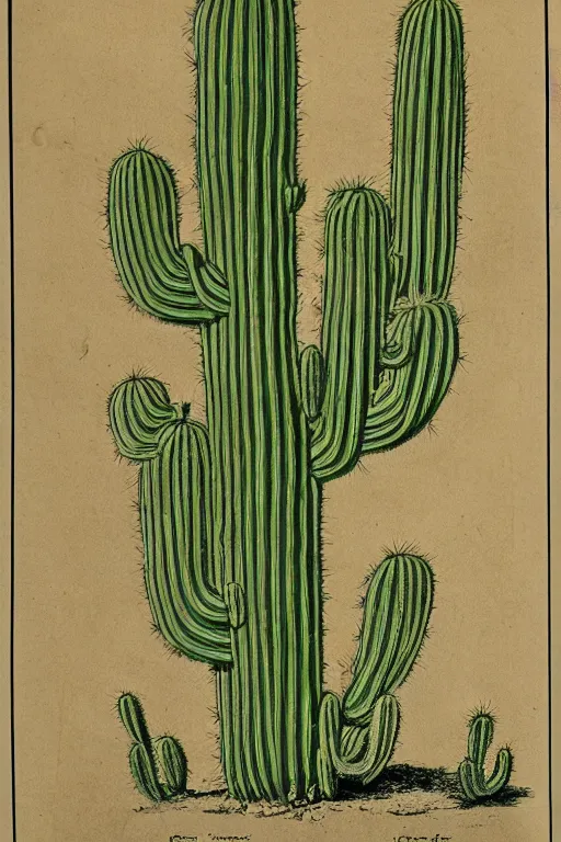 Image similar to anatomical diagram of a cactusman