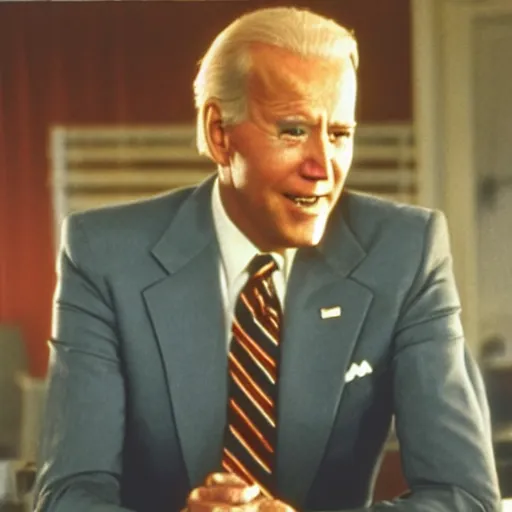 Image similar to a tv still of joe biden starring in debbie does dallas (1978)