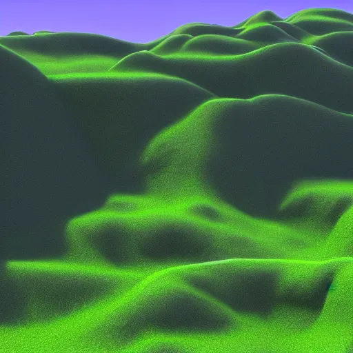 Image similar to big juicy green hills in anime style, 4K,