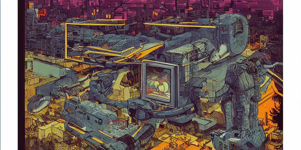 Prompt: game boy, italian futurism, da vinci, Dan Mumford, Josan Gonzalez