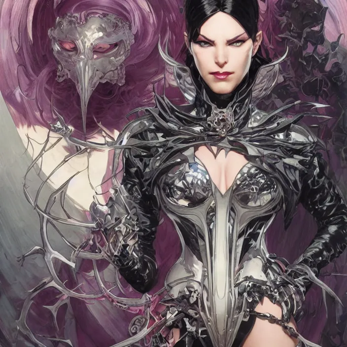 Prompt: a beautiful female super villain being evil, ultra realistic, concept art, intricate details, serious, powers, highly detailed, anime, 8 k, art by todd mcfarlane and artgerm and greg rutkowski and alphonse mucha
