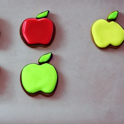 Image similar to apple made out of cookies