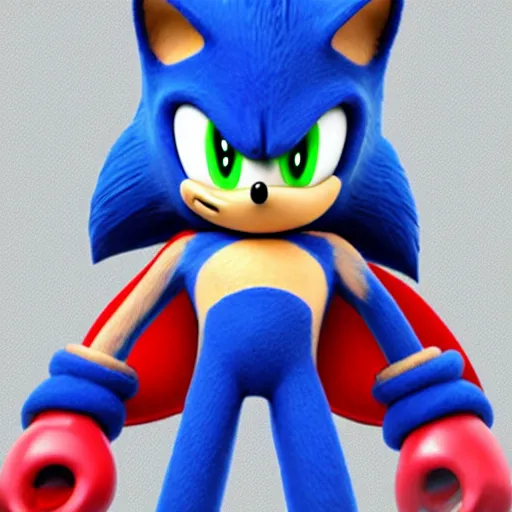 Prompt: sonic the hedgehog as a megaman boss