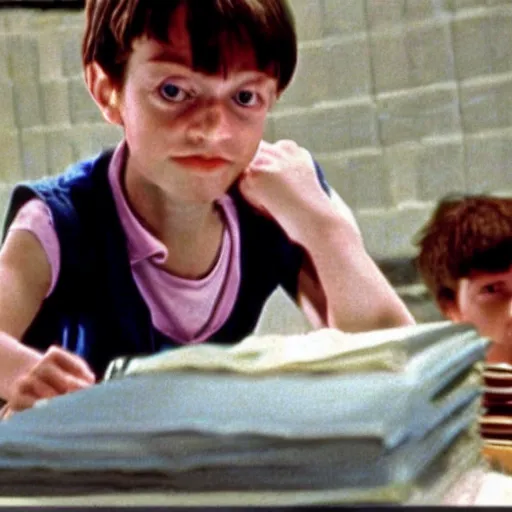 Image similar to Mark zuckerberg as a child in Matilda (1996)