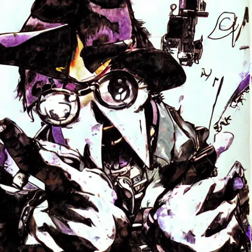 Image similar to punished bonzi buddy, art by yoji shinkawa