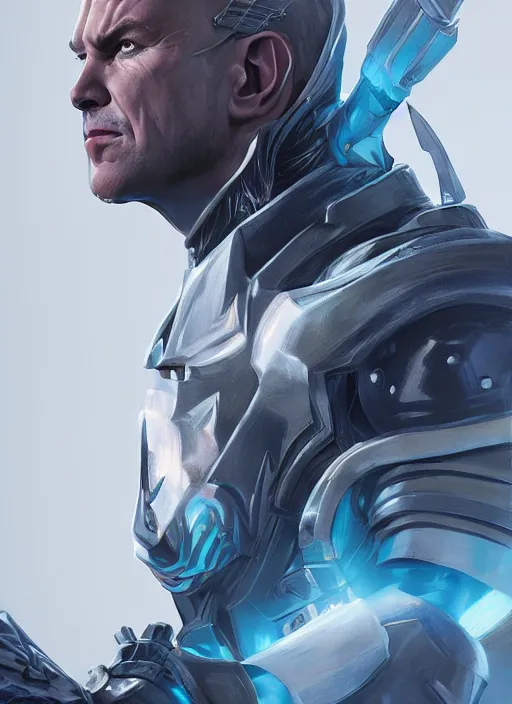 Image similar to A fantasy comic book style portrait painting of michael keaton as a Paladin, unreal 5, DAZ, hyperrealistic, octane render, RPG portrait, dynamic lighting