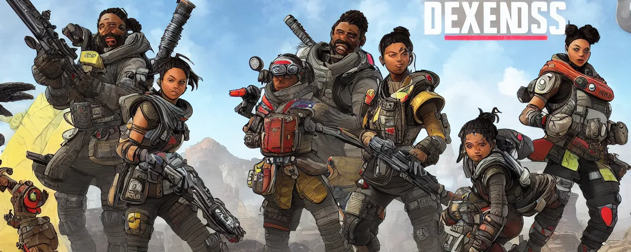 Image similar to apex legends cover art