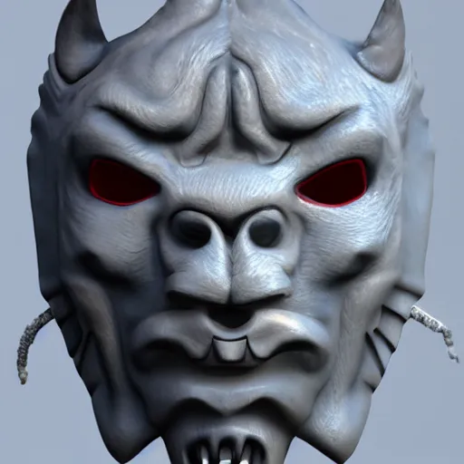 Prompt: oni mask, 4k, photorealistic, daylight