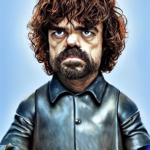 Prompt: peter dinklage by terry gilliam, hd, detailed, 4 k, award winning, cartoon