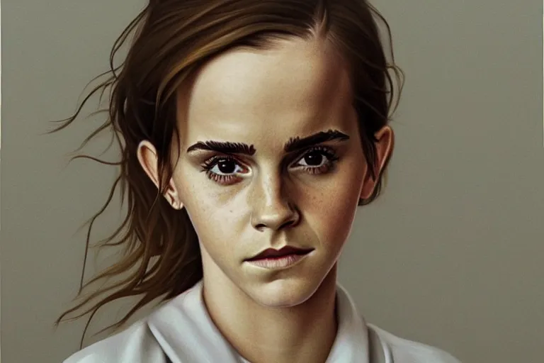 Image similar to portrait of emma watson artwork by tim eitel