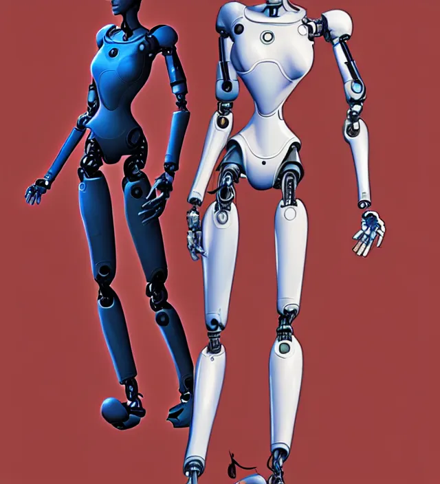 Image similar to the female robot protagonist, animation character design by don bluth, action - adventure, sharp detail, artstation trending, conceptart. com