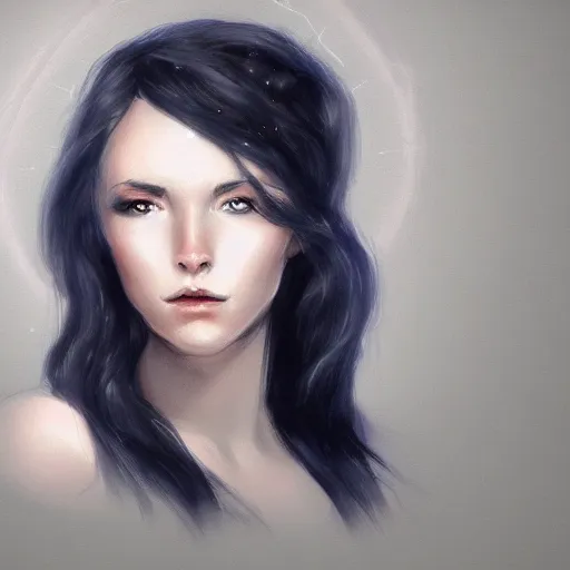 Prompt: woman portrait Inspired by Charlie Bowater