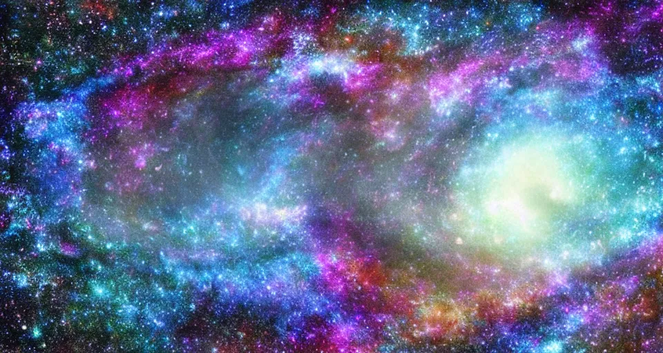 Image similar to a galaxy in the shape of a sheep