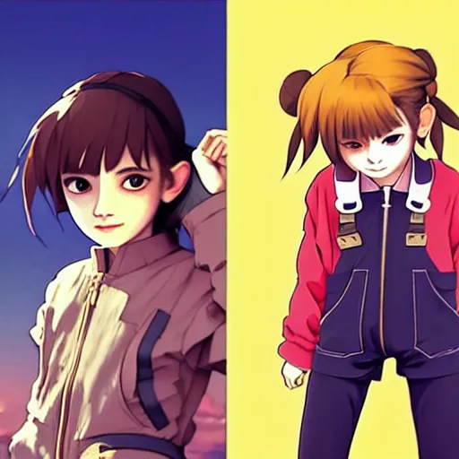 Image similar to beautiful boyish emma watson in majora's mask, wearing oversized mayan bomber jacket with overalls and leotard, bulky poofy bomber jacket with mayan patterns, aztec street fashion, gapmoe yandere grimdark, trending on pixiv fanbox, painted by greg rutkowski makoto shinkai takashi takeuchi studio ghibli, akihiko yoshida