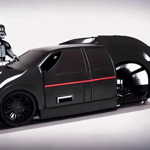 Prompt: a darth vader car