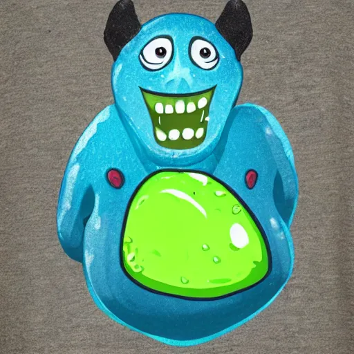 Image similar to slime monster