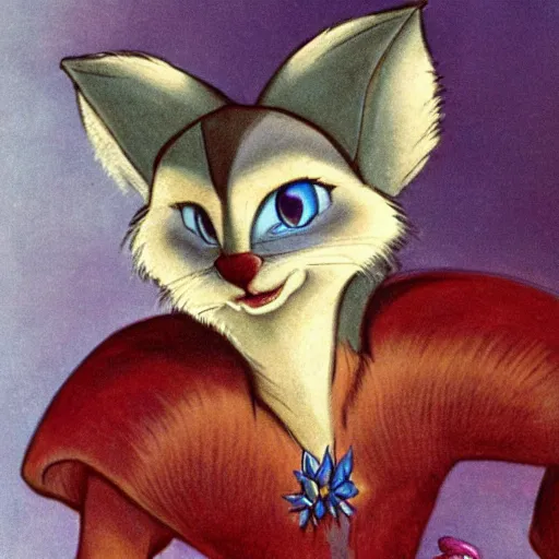 Image similar to miss frisby, secret of nimh, portrait, adorable beautiful