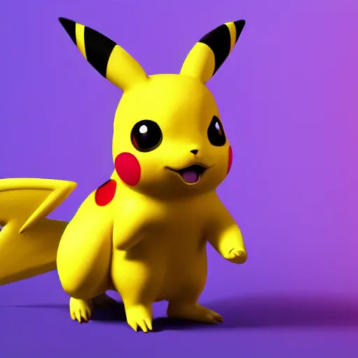 Image similar to photography of a realistic pikachu animal, ultra detailed, 8 k, cinematic lighting, natural background, trending on artstation, pokemon