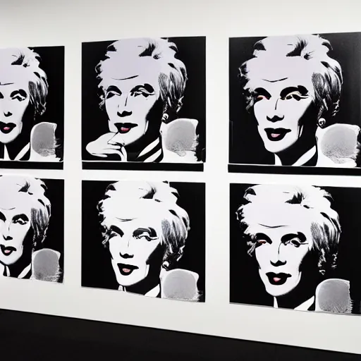 Image similar to andy warhol as room full of nut, hyperrealistic, no duplicate content, justify content center