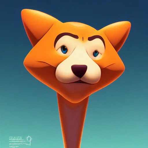 Image similar to face icon stylized minimalist catdog, loftis, cory behance hd by jesper ejsing, by rhads, makoto shinkai and lois van baarle, ilya kuvshinov, rossdraws global illumination