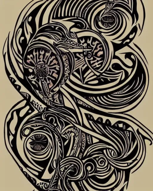 Image similar to tribal tattoo design art