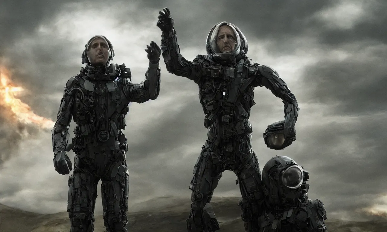 Image similar to the engineer, by Ron Haviv, Prometheus Hollywood movie still, highly detailed, 8k