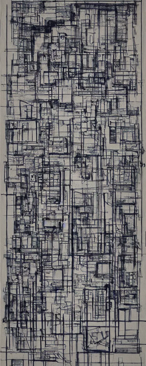 Image similar to blueprint of a utopian society, by bernard buffet and stephen gammell and emil nolde, 8 k, trending on artstation