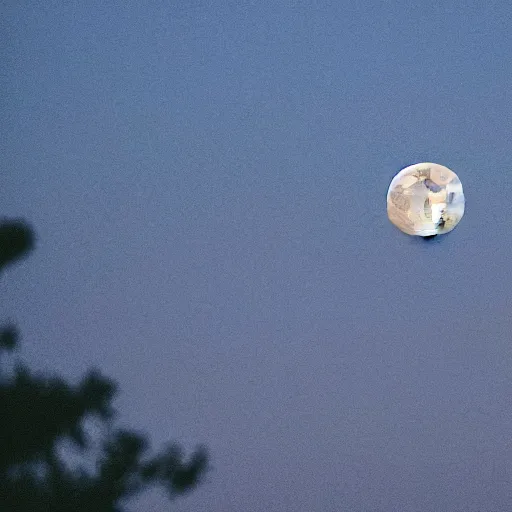 Image similar to photo of moon falling on the earth