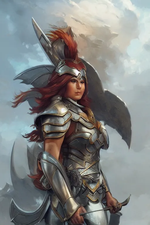 Image similar to amazon valkyrie athena, d & d, fantasy, portrait, highly detailed, headshot, digital painting, trending on artstation, concept art, sharp focus, illustration, art by artgerm and greg rutkowski and magali villeneuve