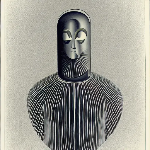 Image similar to the new gods, Oskar Schlemmer