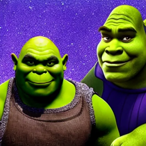 Prompt: Shrek as Thanos