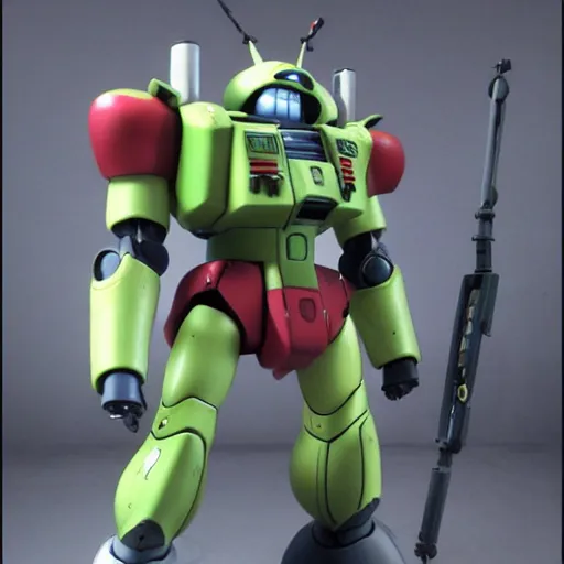 Image similar to a zaku ii ms 0 6 - f mobile suit from mobile suit gundam