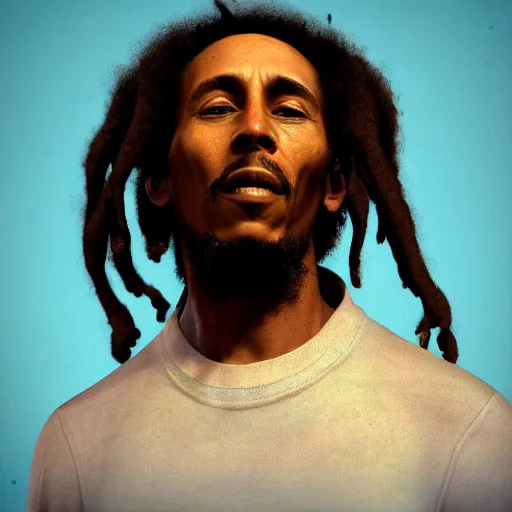 Image similar to portrait of bob marley, natural, hyper detailed, digital art, trending in artstation, cinematic lighting, studio quality, smooth render, unreal engine 5 rendered, octane rendered, art style by degas, john singer sergant