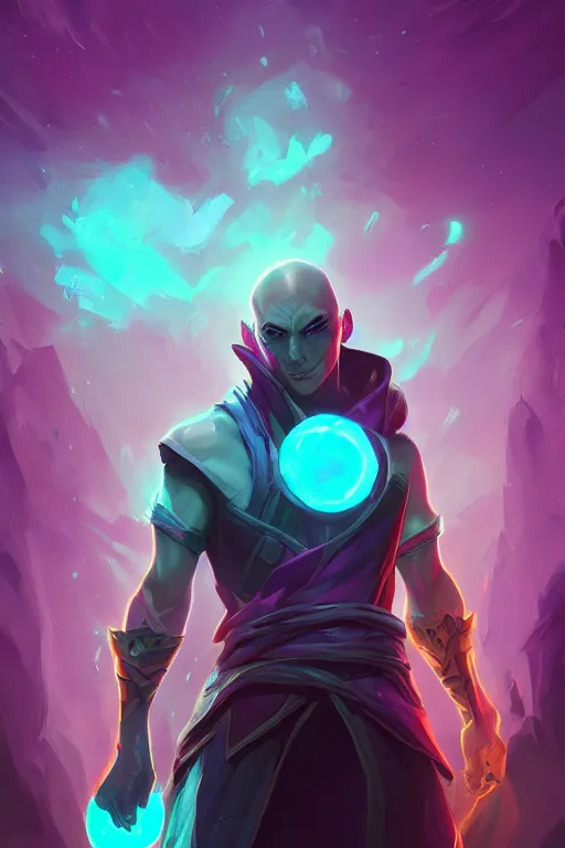 Prompt: ryze league of legends wild rift hero champions arcane magic digital painting bioluminance alena aenami artworks in 4 k design by lois van baarle by sung choi by john kirby artgerm style pascal blanche and magali villeneuve mage fighter assassin