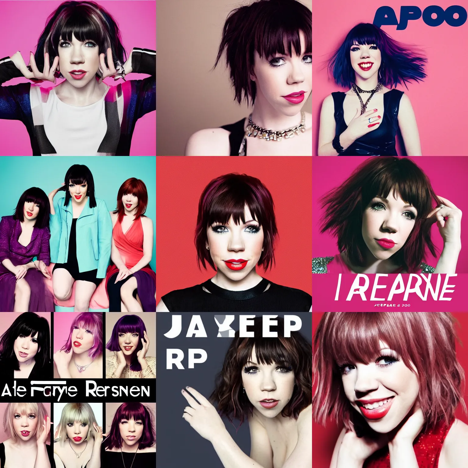 Prompt: a carly rae jepsen album cover from the year 2 0 3 0