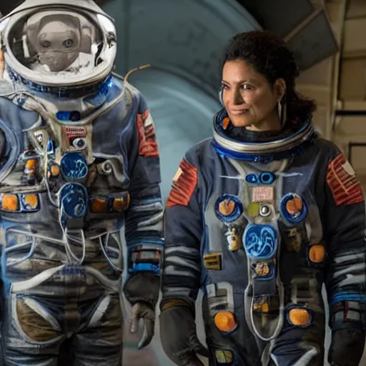 Image similar to indigenous space suit, the expanse, science fiction