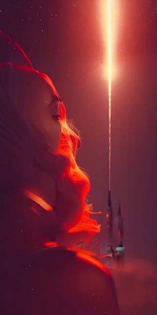 Image similar to nasa rocket launch by charlie bowater and anna dittmann and artgerm and clemens ascher, intricate, elegant, white and orange and red and maroon mist, highly detailed, dramatic lighting, sharp focus, octane render, trending on artstation, artstationhd, artstationhq, unreal engine, 4 k, 8 k