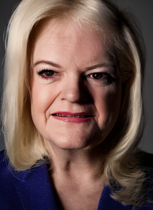 Image similar to portrait of beautiful 3 0 - year - old female newt gingrich by mario testino, headshot, detailed, award winning, sony a 7 r