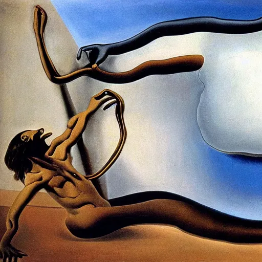 Prompt: the persistence of memory painted by Salvador Dali