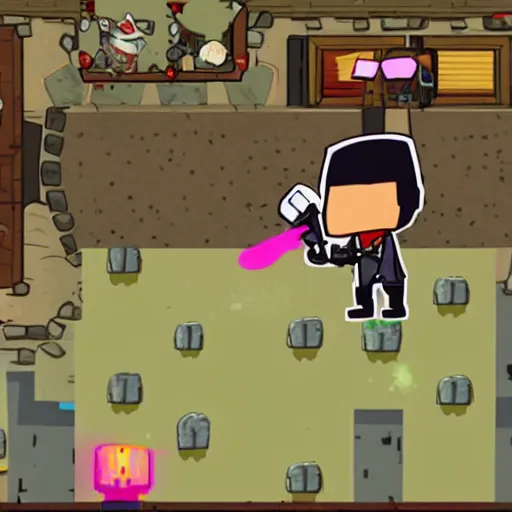 Prompt: Bruno Mars in Castle Crashers