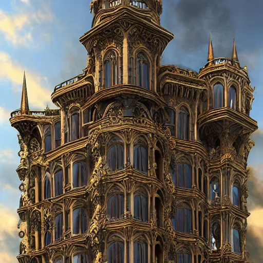 Image similar to gothic architecture with many balconies flappy wavy made from ligaments bones tendons 8 k detailed hd digital render steampunk award winning salvador dalle