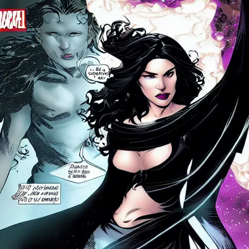 Prompt: yennefer in marvel comics