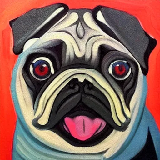 Prompt: “Portrait of a pug in the style of Picasso”