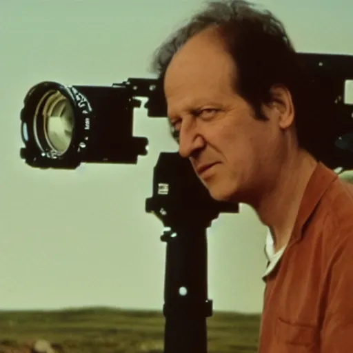 Prompt: !dream Award-winning feature film by Werner Herzog, shot on Arriflex 35BL and Kodak Vision 500T.